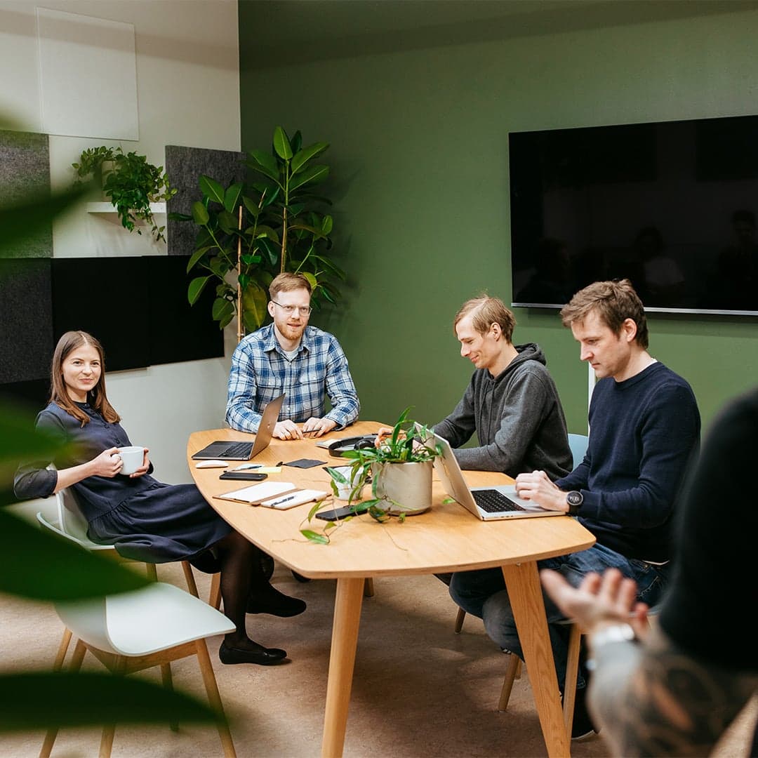 The TRY Riga team collaborating in the Riga office